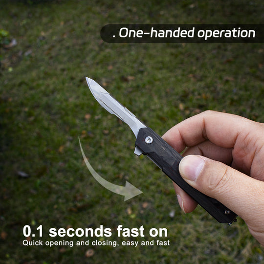 The SerpBlade: Titanium Pocket Utility Folding Scalpel Knife