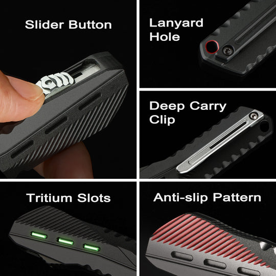SwiftMamba | Quick-Deploy EDC Utility Knife – CNC Machined Scalpel Folder