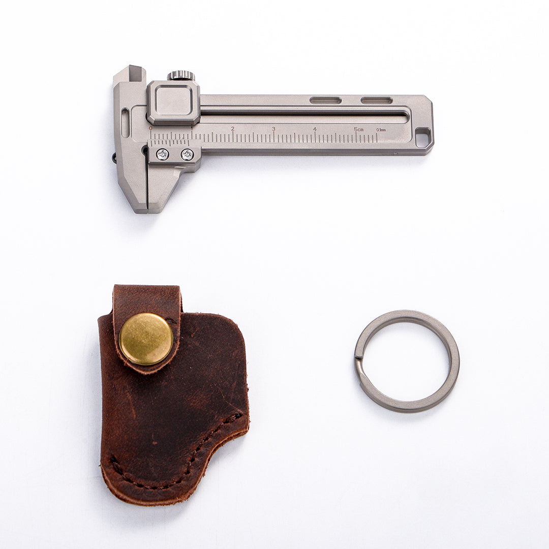 TiCal Pro - Titanium Mini Caliper with 9+ Functions in One