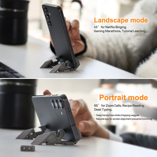 V-Stand: Titanium Multi-Tool Phone Stand for EDC