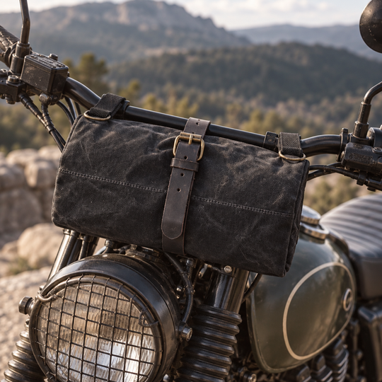 Tool Vault:Large-Capacity Waxed Canvas Tool Roll Bag