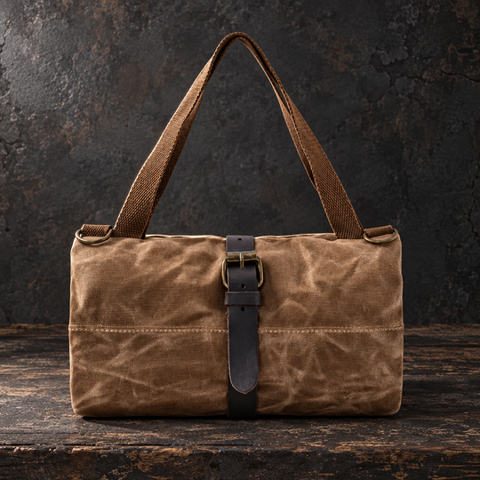 Tool Vault:Large-Capacity Waxed Canvas Tool Roll Bag