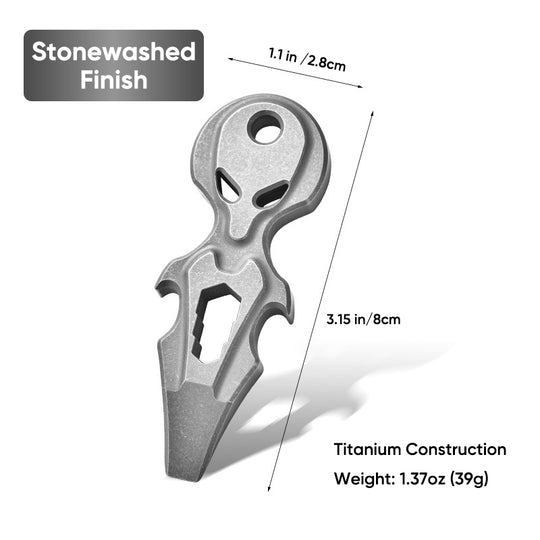 Titalien Alien – Titanium EDC Multi-Tool Pry Bar