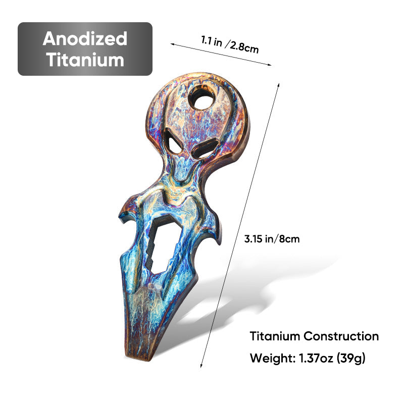 Titalien Alien – Titanium EDC Multi-Tool Pry Bar