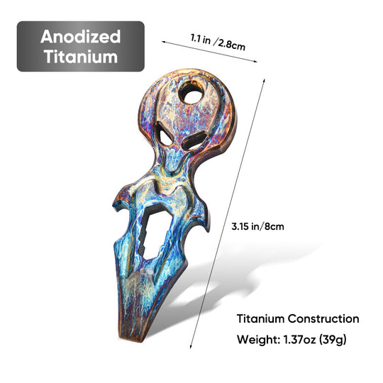 Titalien Alien – Titanium EDC Multi-Tool Pry Bar