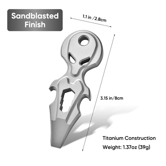 Titalien Alien – Titanium EDC Multi-Tool Pry Bar