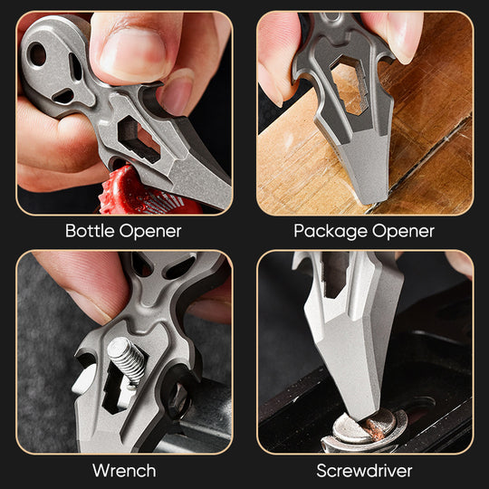 Titalien Alien – Titanium EDC Multi-Tool Pry Bar