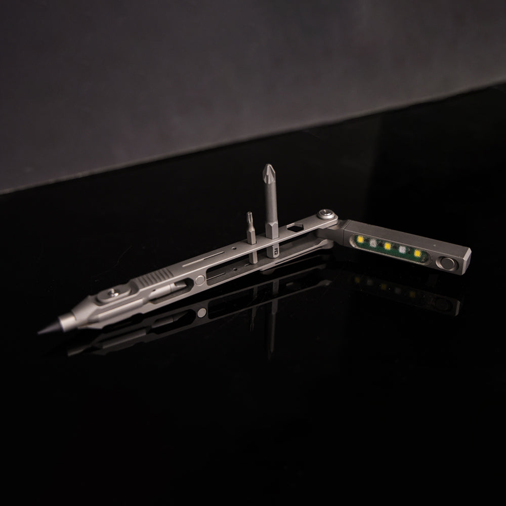 SwitchX - The Transformable Modular Titanium Flashlight Pen