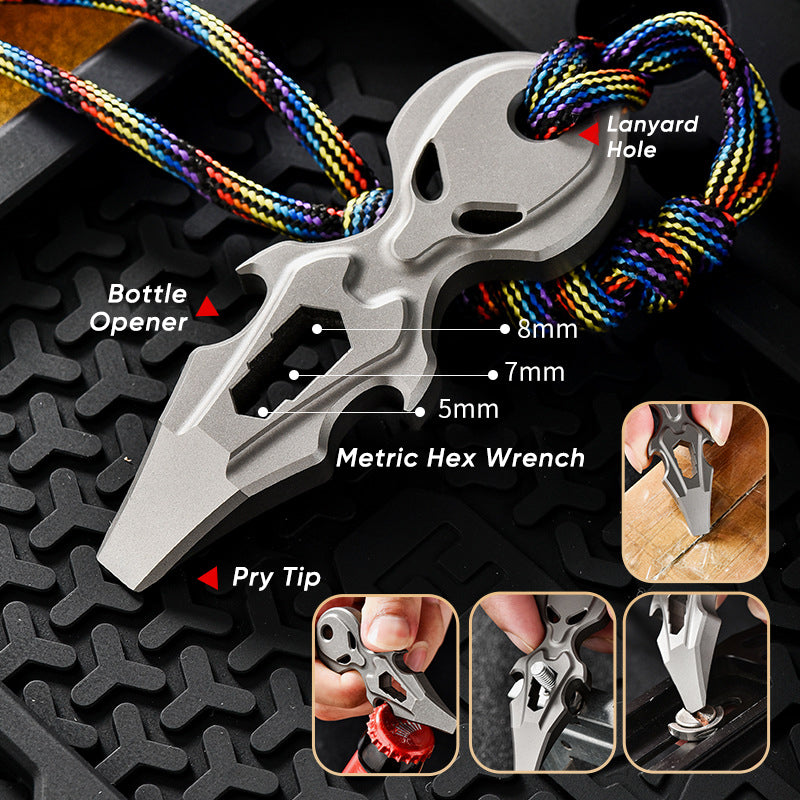 Titalien Alien – Titanium EDC Multi-Tool Pry Bar