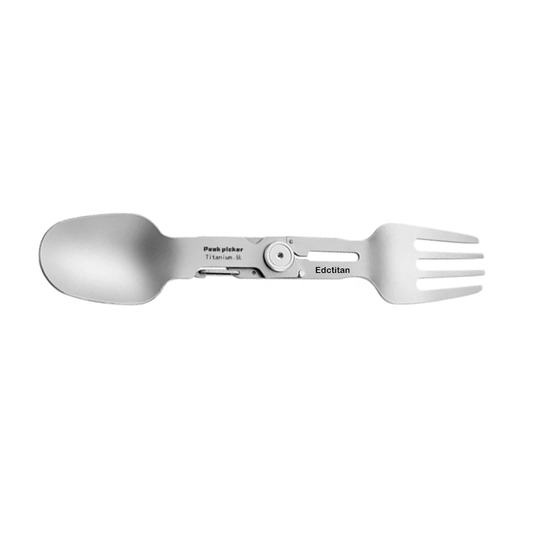 TrailTitan – Lightweight Foldable Titanium Cutlery Set