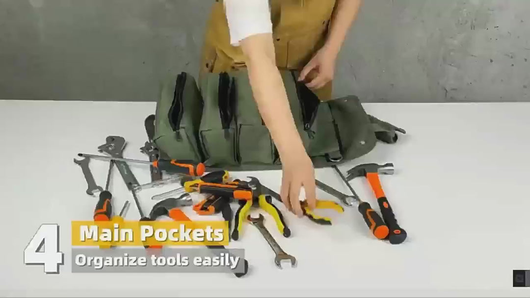 Multi-Functional Roll-Up Tool Organizer – Versatile Storage Bag for Tools & Hardware