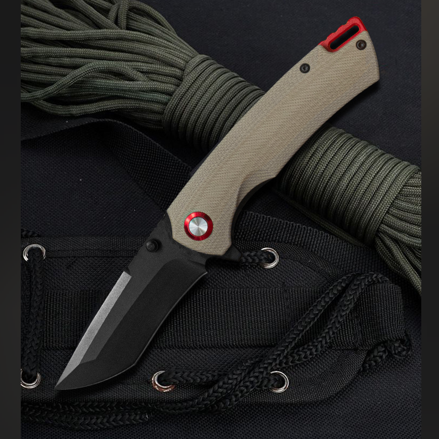 The Lizard Skin: Titanium-Tough G10 Handle Pocket Folding Knife
