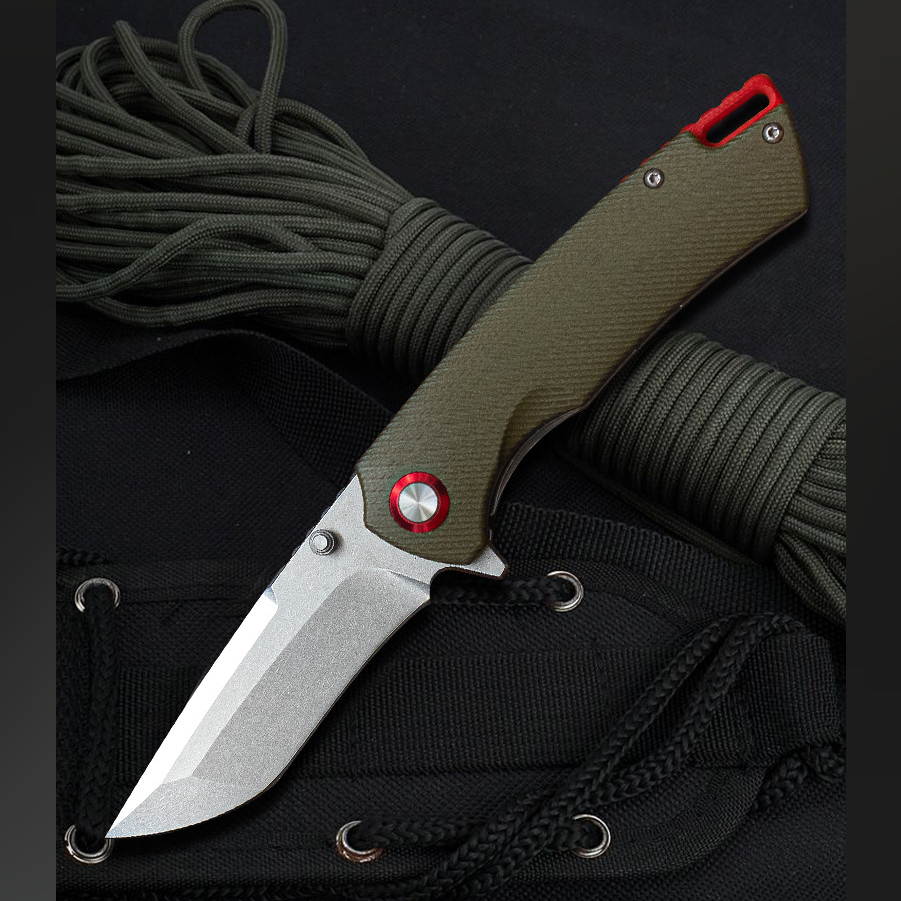 The Lizard Skin: Titanium-Tough G10 Handle Pocket Folding Knife
