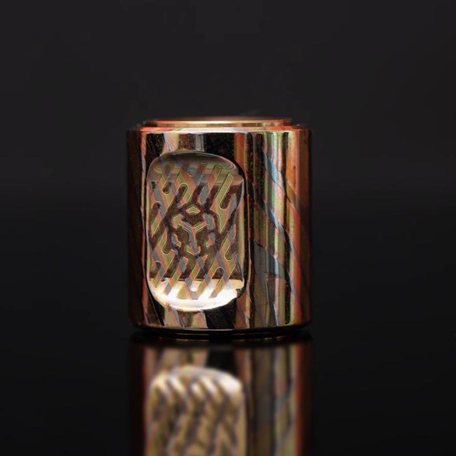 SpinCore-Titanium Fidget Pendant – Precision Spinner, EDC Necklace & Stress Reliever