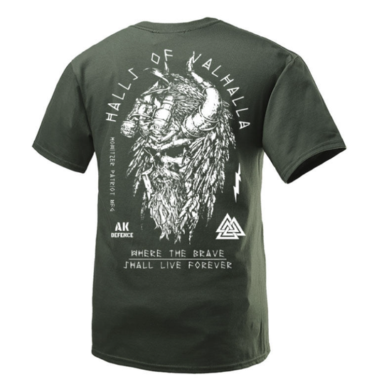 Military Viking:Tactical Rugged Crew Neck Men's Short Sleeve T-Shirt