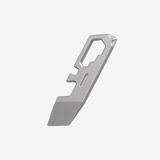 TC07D – Titanium Keychain Tool With Screwdriver, Opener, Ruler & Wrench