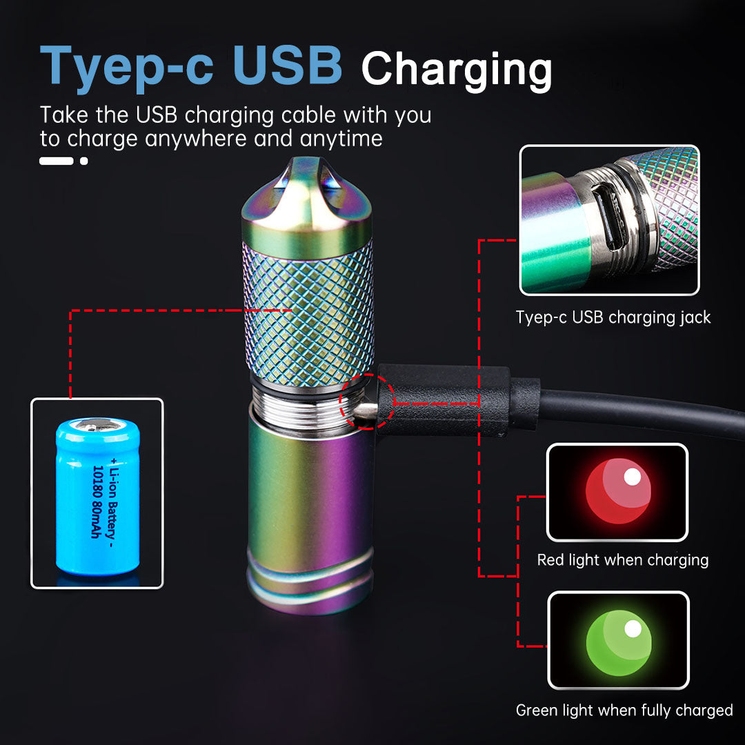 The Brightkey: Mini LED Flashlight