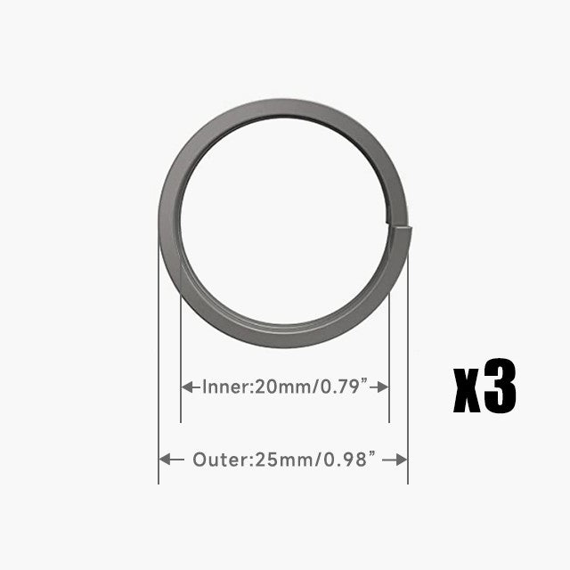 ADD-ONS: Titanium Split Ring(3 pcs) – Edctitan